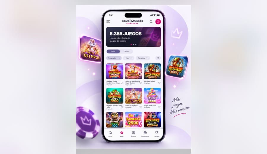 Gran Madrid Casino Online con catálogo de 5.355 juegos