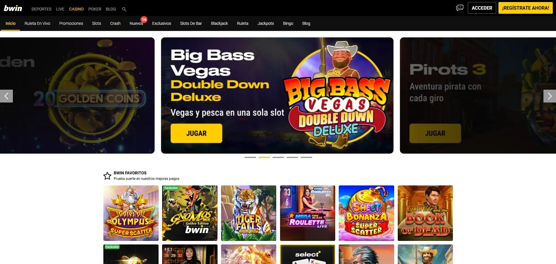 Casino online de Bwin con ruleta en vivo y crupieres reales