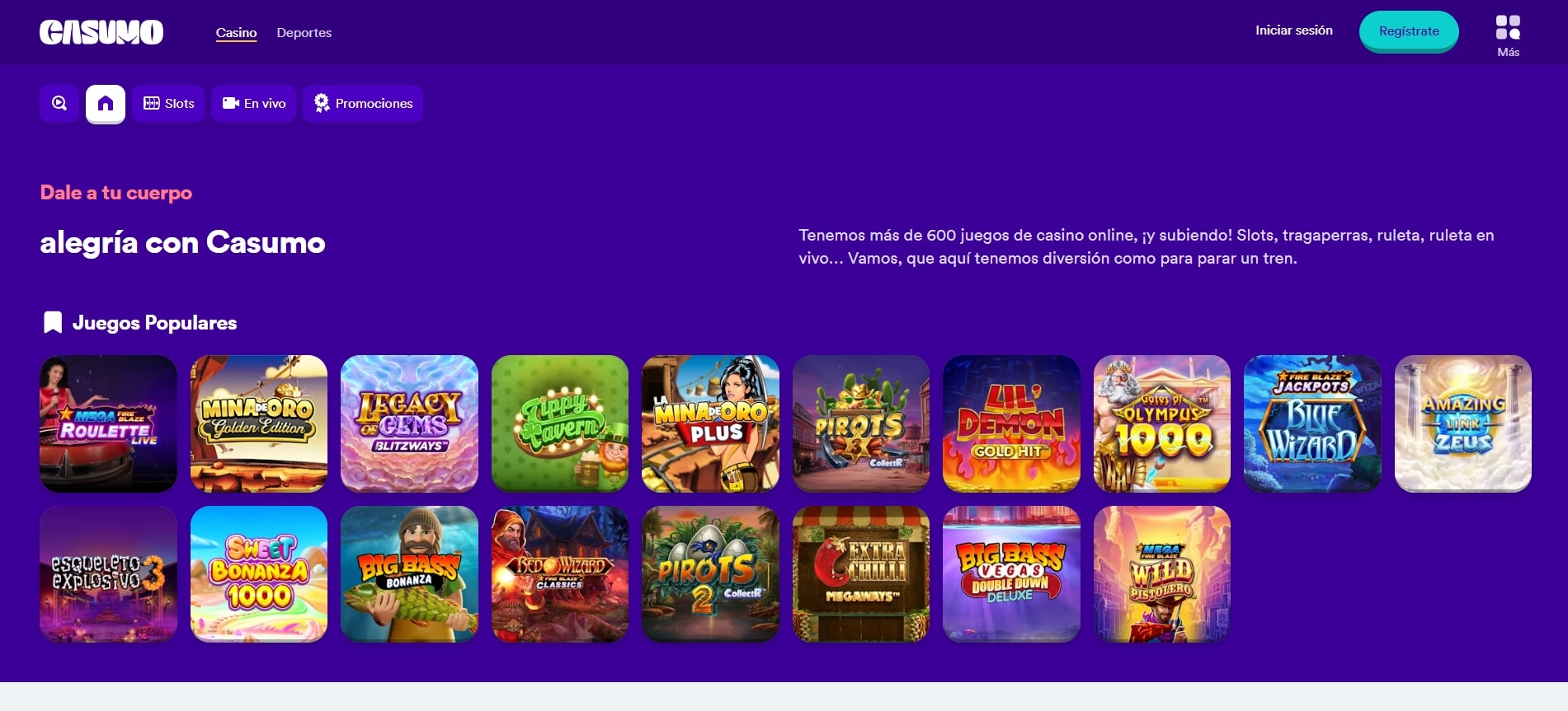Casumo casino con Apple Pay