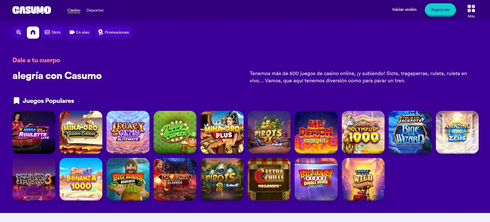 Casumo casino con Apple Pay
