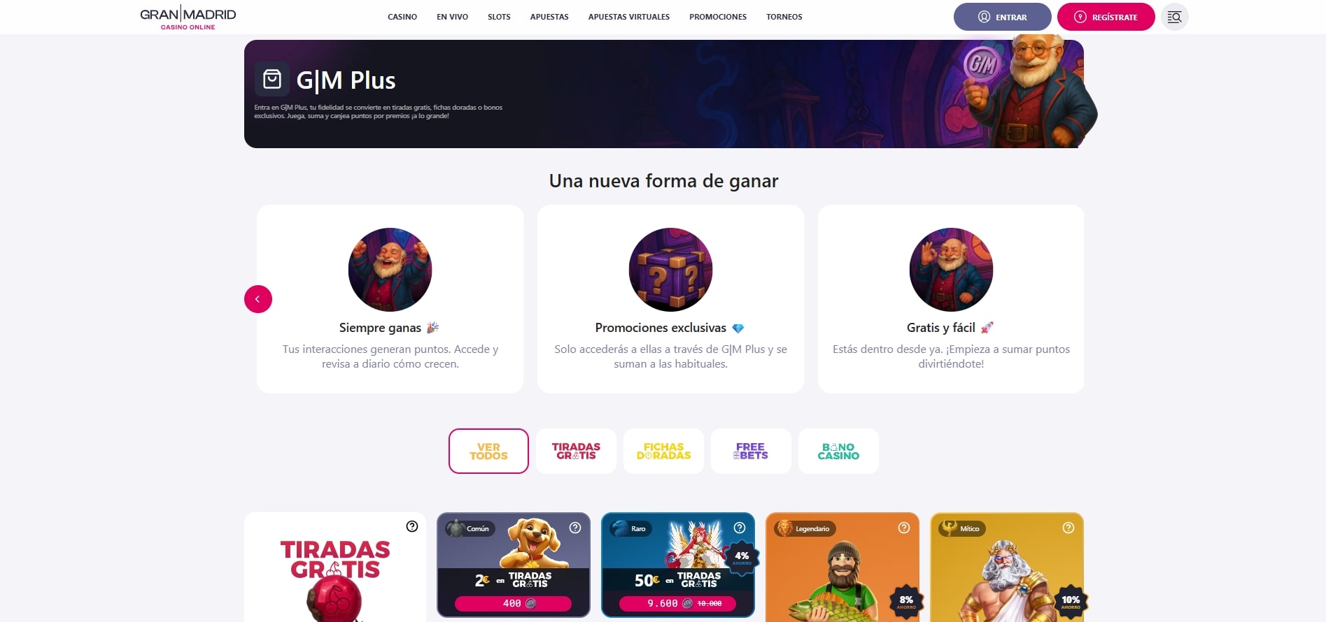 Club VIP apuestas Casino Gran Madrid