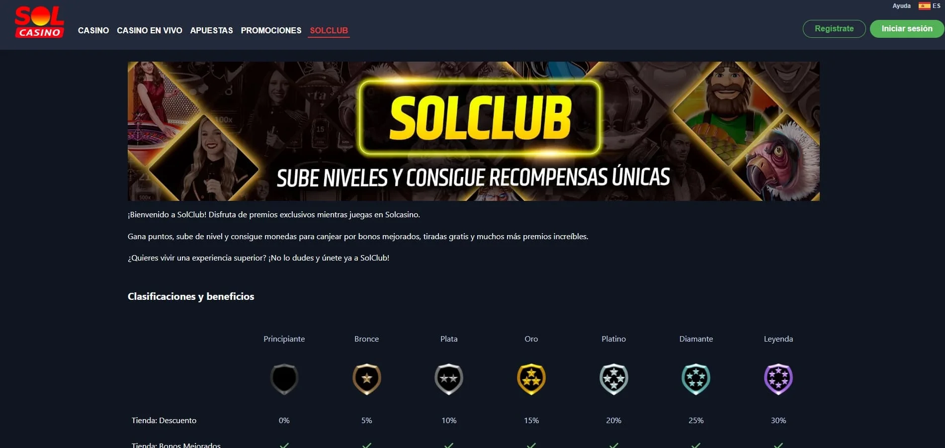 club vip de solcasino