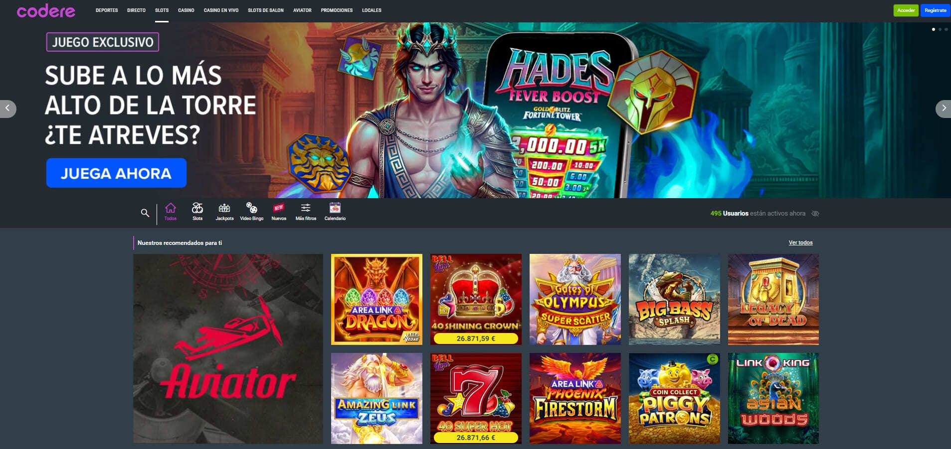Codere casino lanza su nueva slot exclusiva