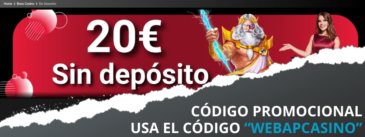código promocional bono sin depósito casino pause and play