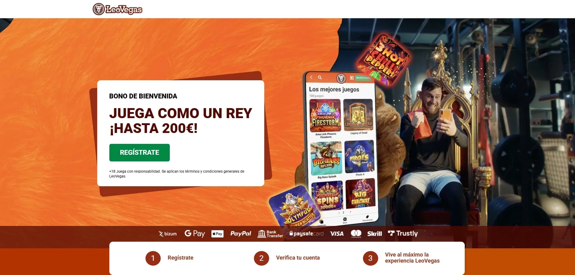 LeoVegas Casino España con slots y juegos de casino online
