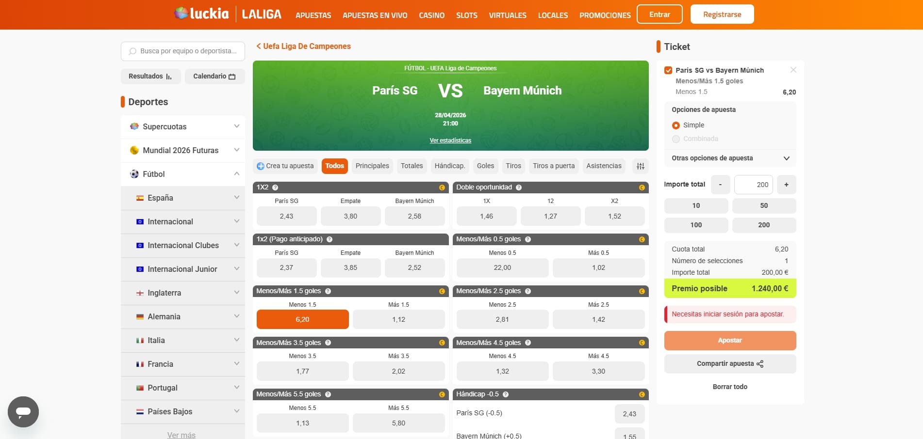 qué es la función crear apuesta y cómo funciona