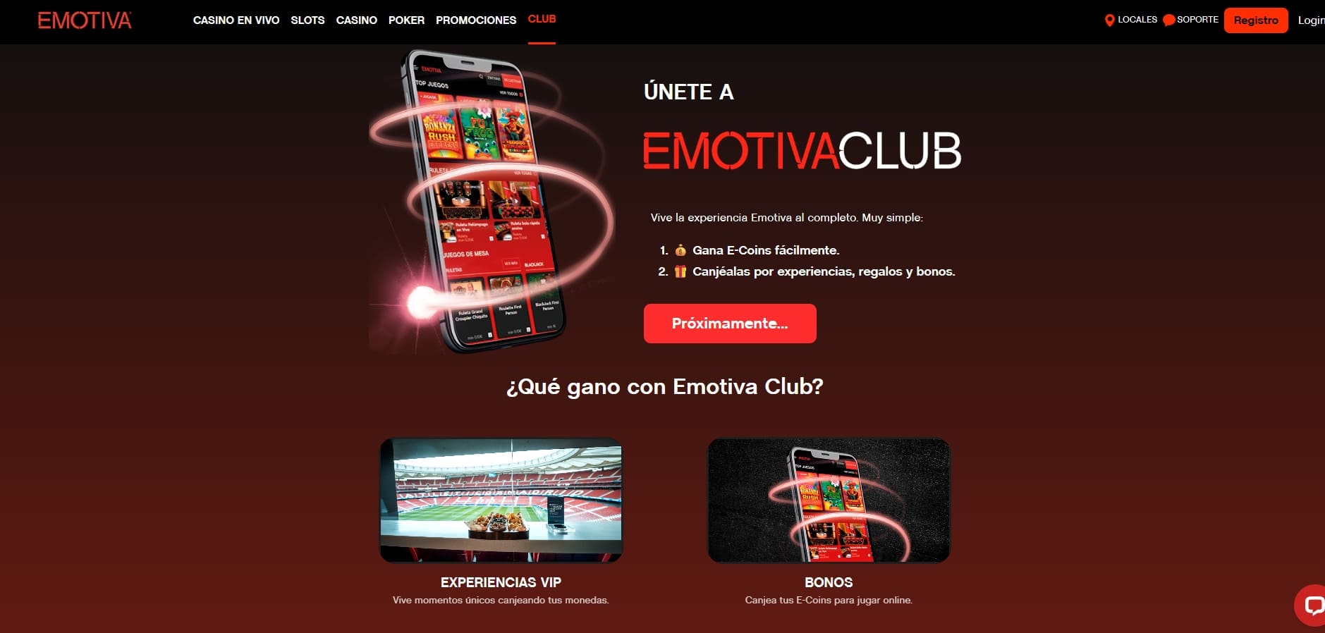 club vip de emotiva casino
