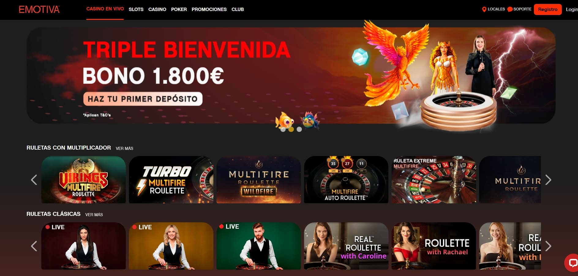 casino en vivo de emotiva casino