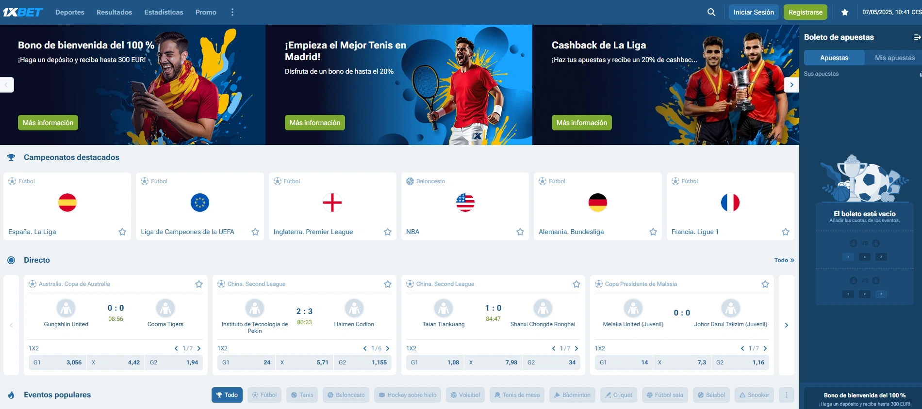 1XBET, la mejor alternativa