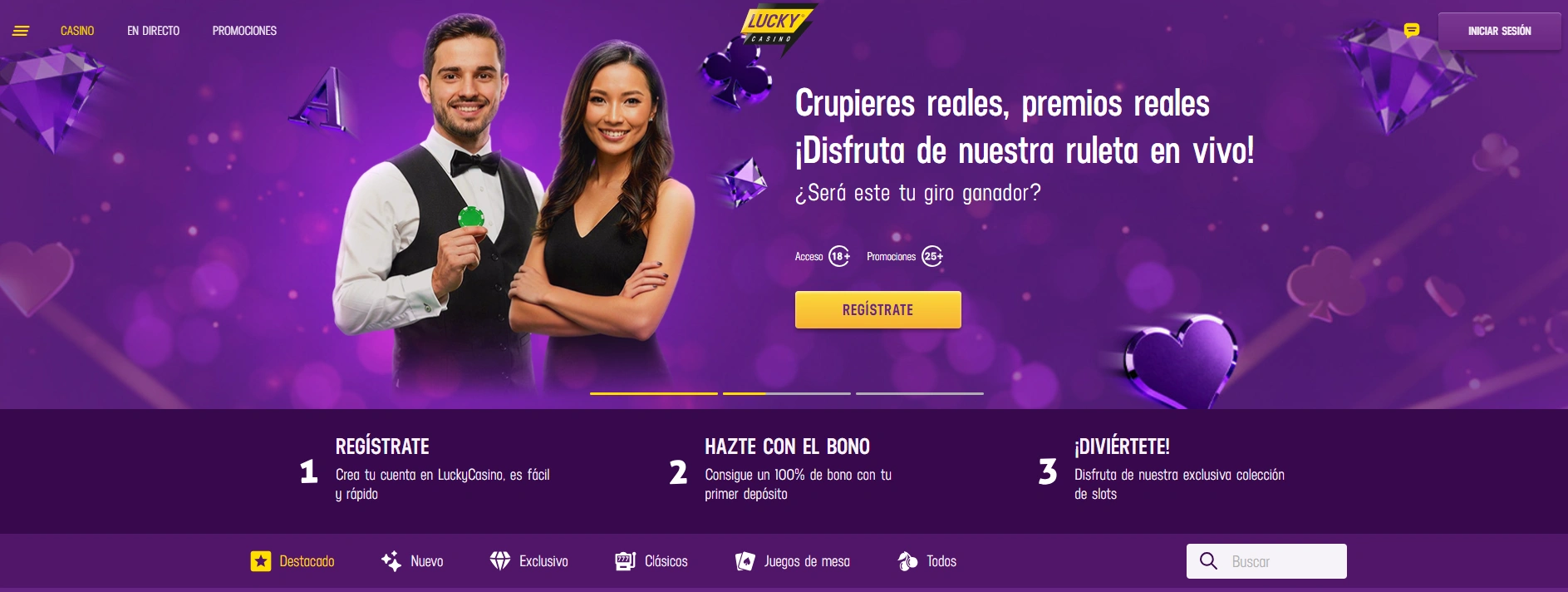 LuckyCasino oferta de juegos