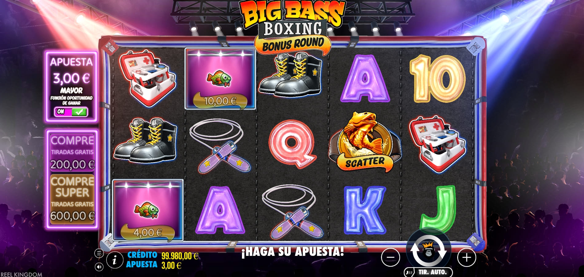 Juega gratis a la slot Big Bass Boxing Bonus Round
