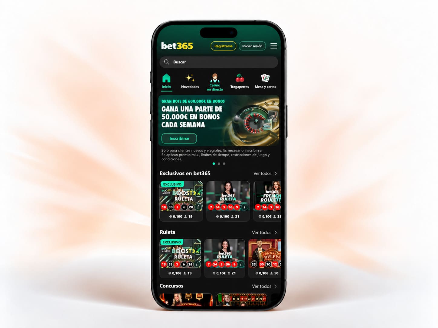 catálogo de ruletas en vivo de bet365