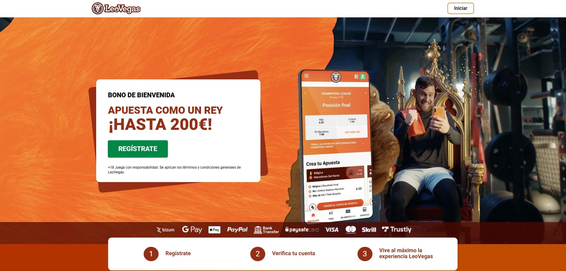 bono de bienvenida apuestas leovegas españa