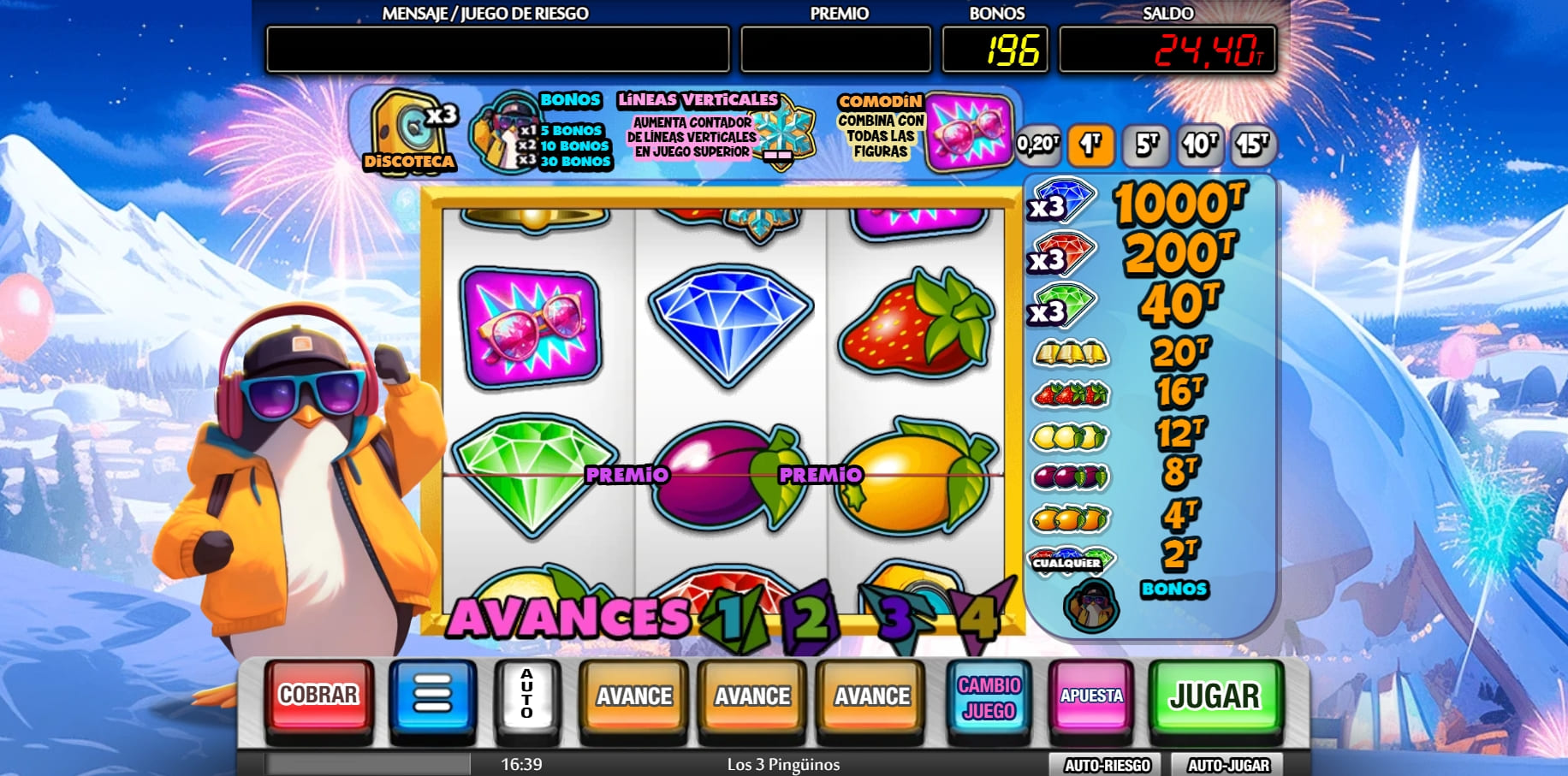 los 3 pinguinos slot