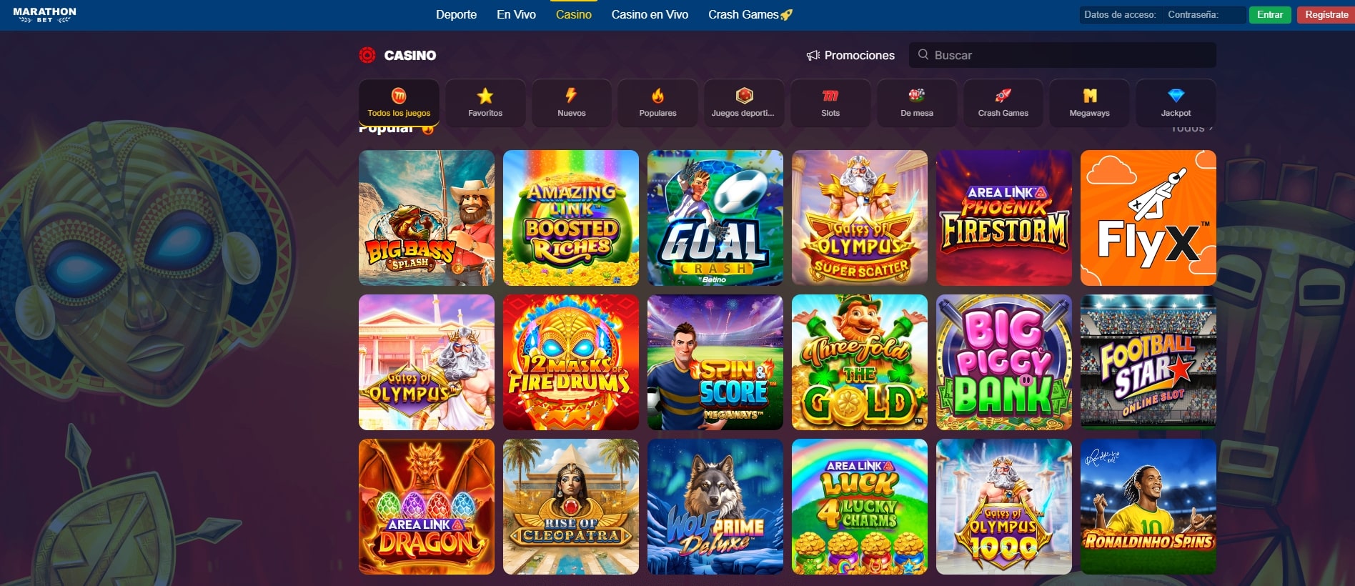 Marathonbet casino con Apple Pay