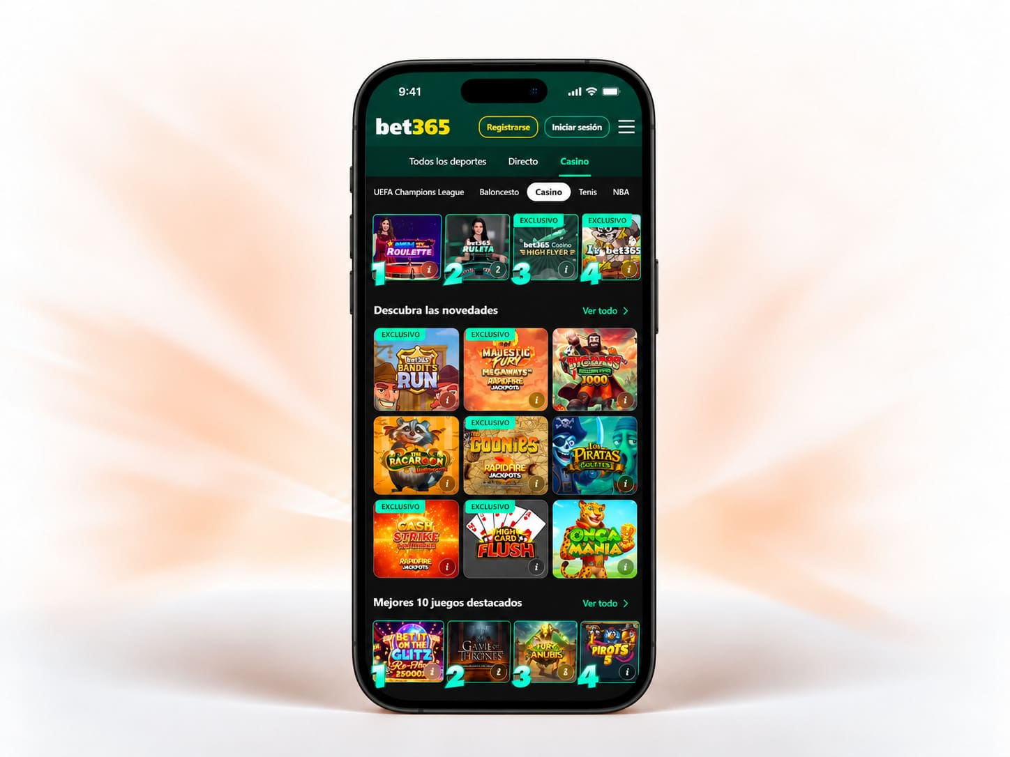 juegos de casino de bet365 España
