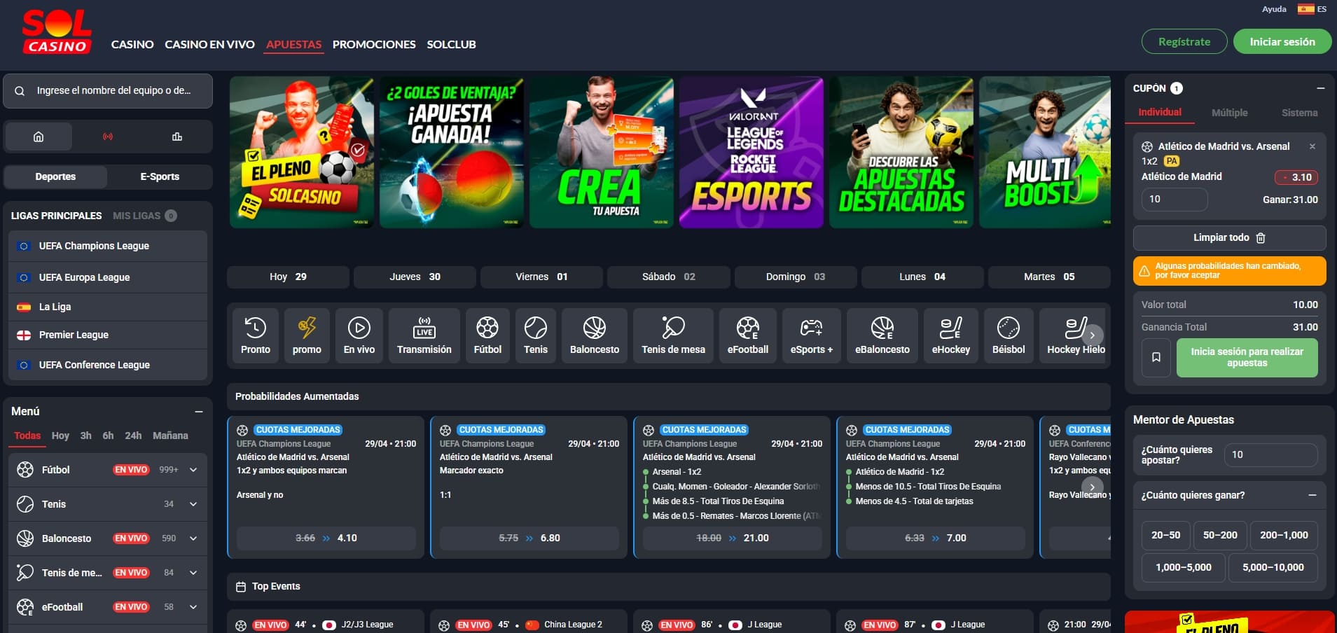 descubre la nueva casa de apuestas total solcasino