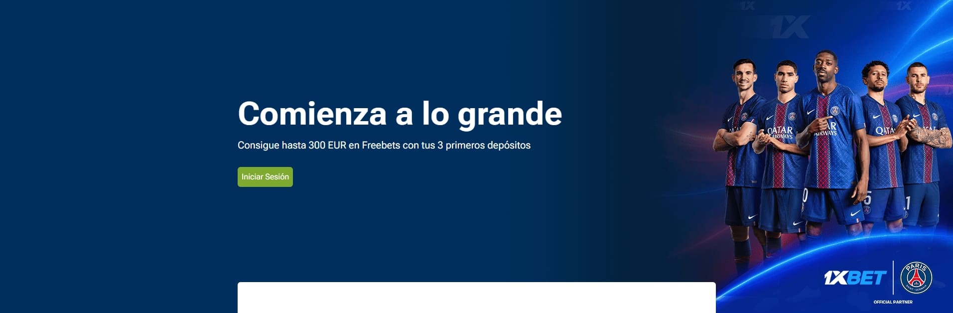  Bono 1xBet España 2026: hasta 300€ en Freebets garantizadas, sin cuota mínima ni tope de ganancias