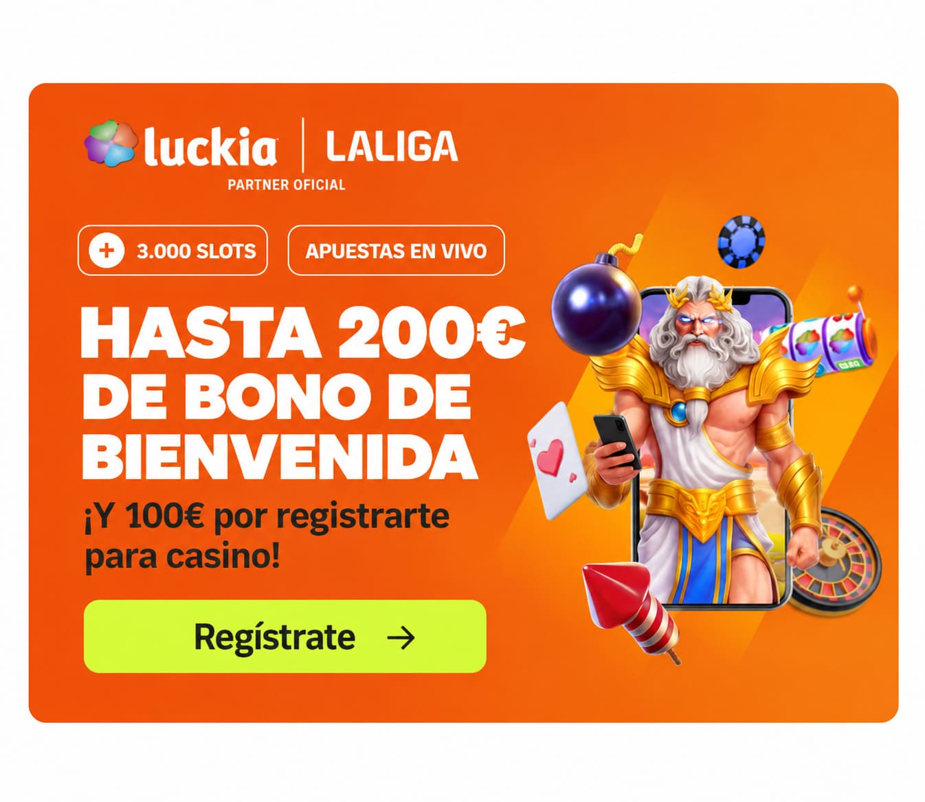100€ gratis sin depósito en casino descargando la app de luckia