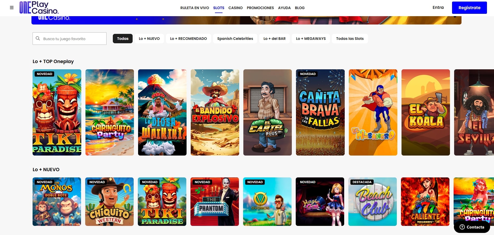 Slots en OnePlay Casino