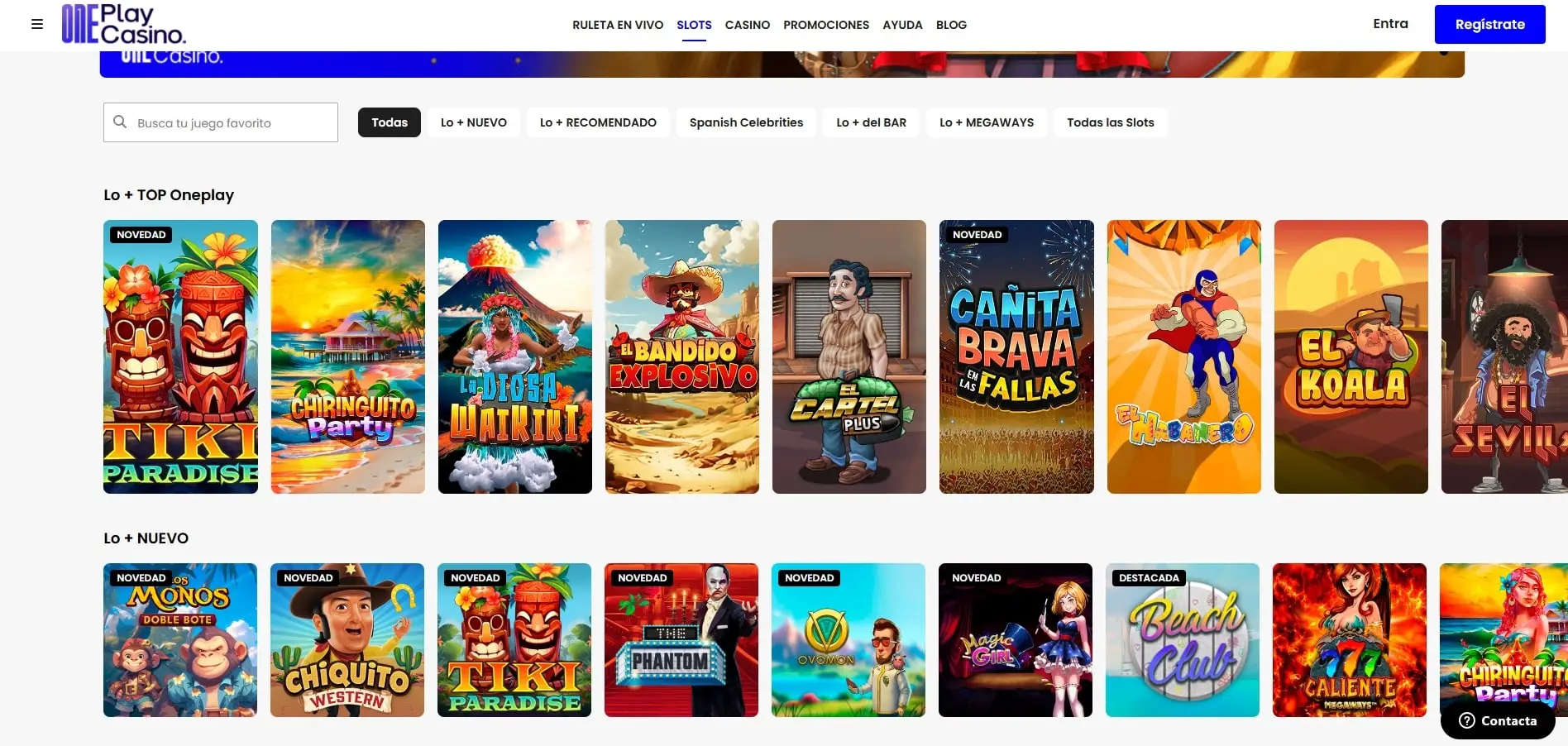 Slots en OnePlay Casino