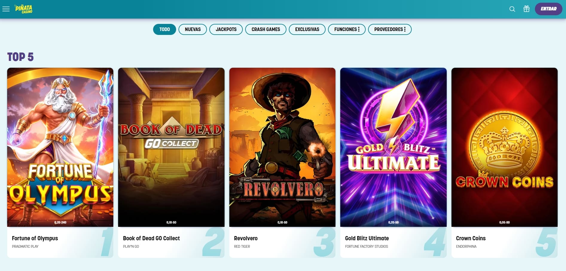 juega slot con bono de casino en piñata casino