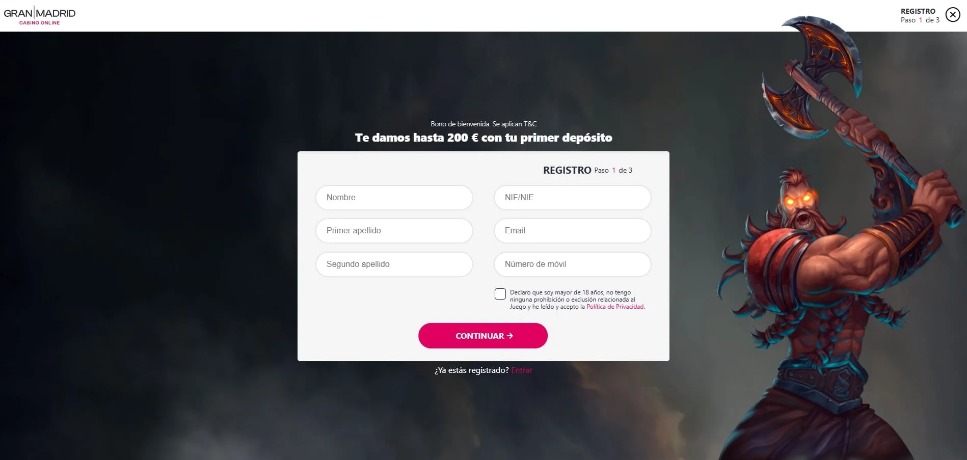 registro en casino gran madrid desde webapuestas