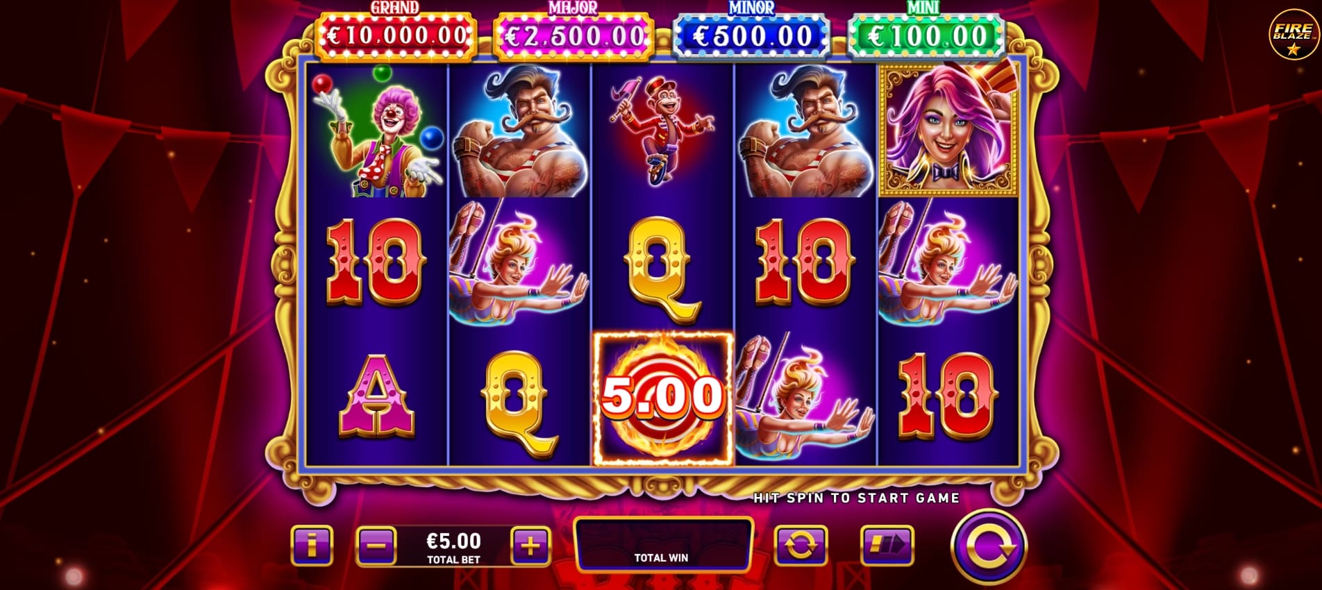 slot demo online Mega Fire Blaze: Big Circus