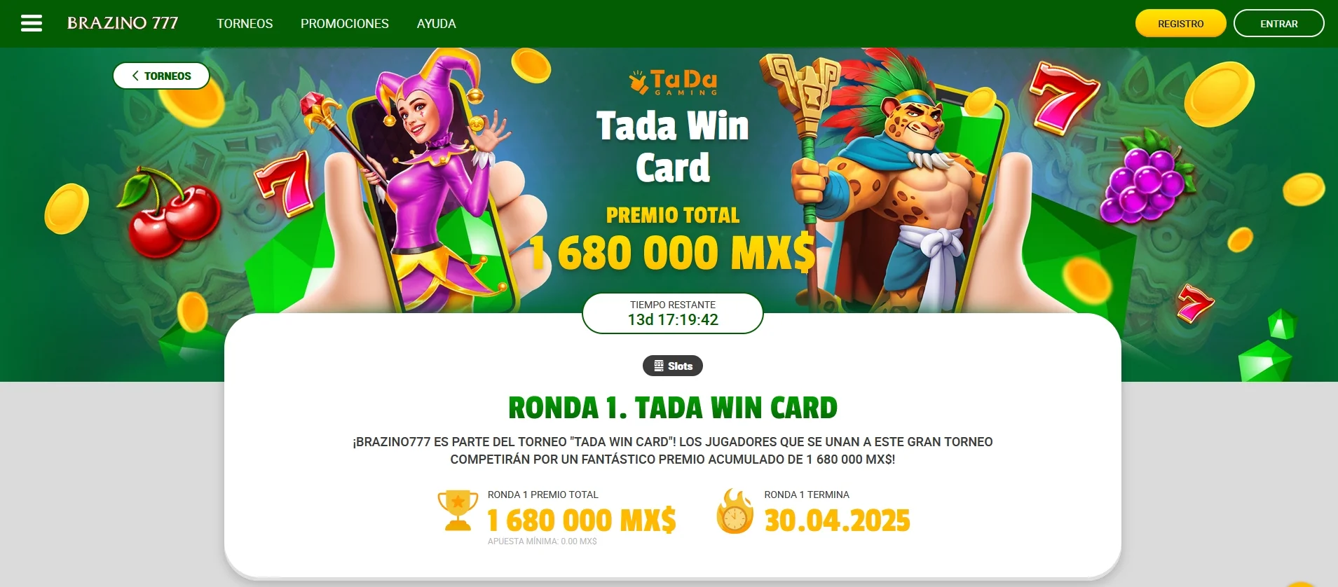 Slots en Brazino777 MX