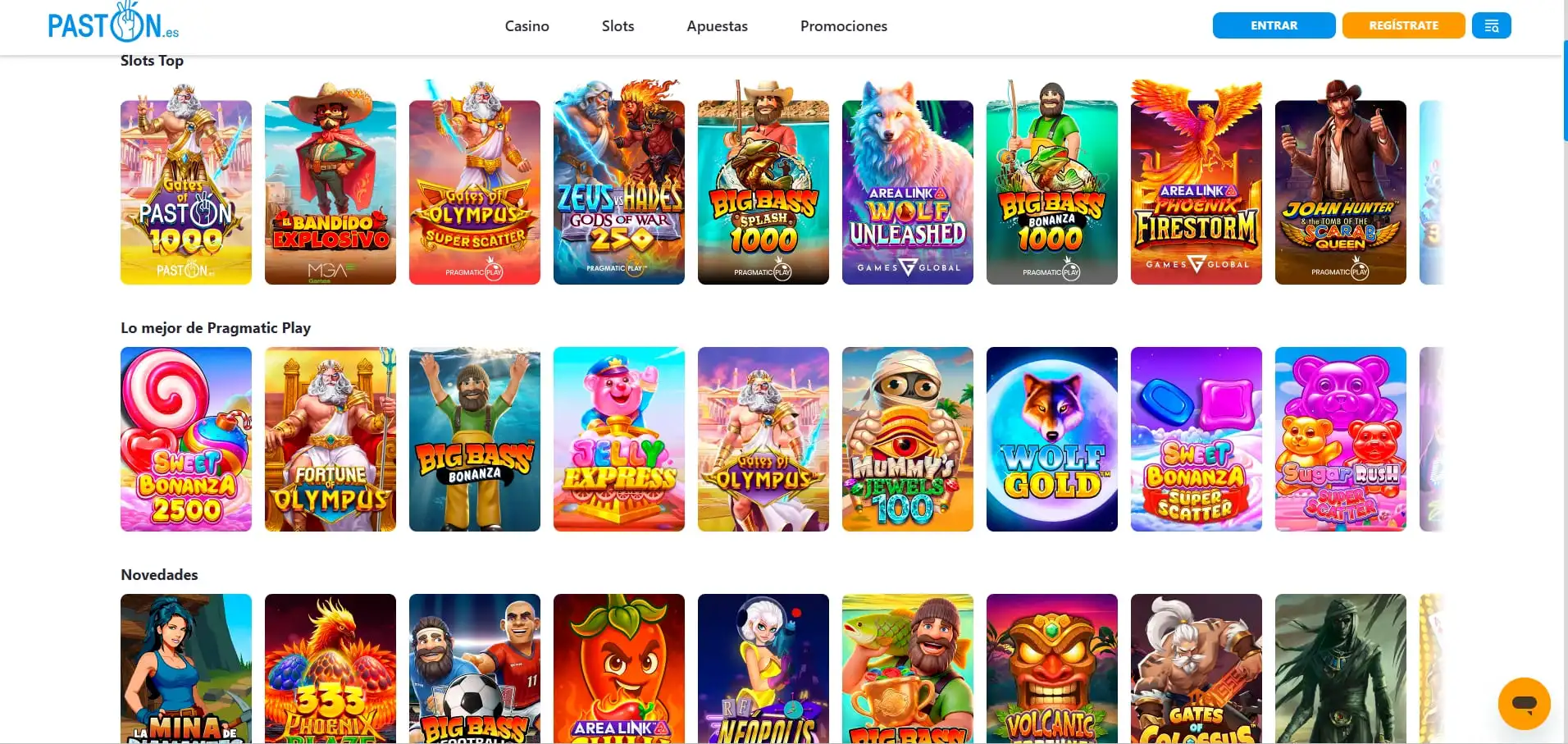Pastón bono casino y slots para nuevos jugadores en España