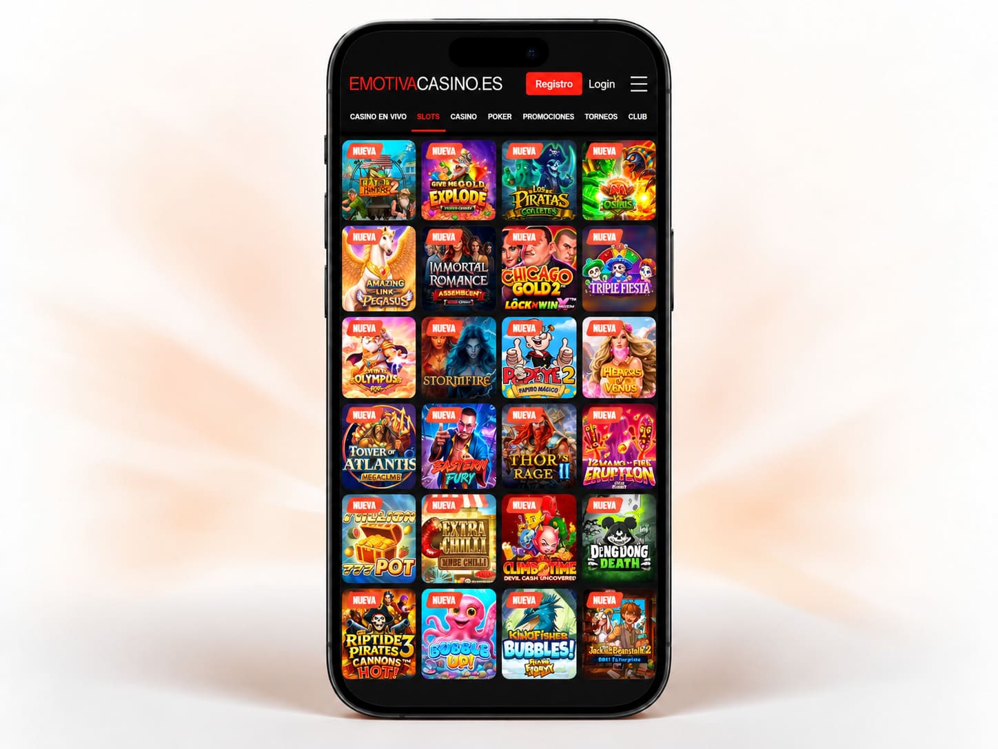 miles de slots de Emotiva Casino de proveedores top