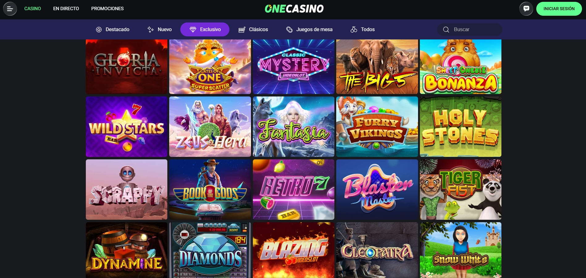 slots exclusivas en onecasino