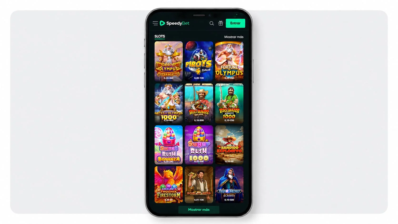 Juegos de casino en la app de SpeedyBet