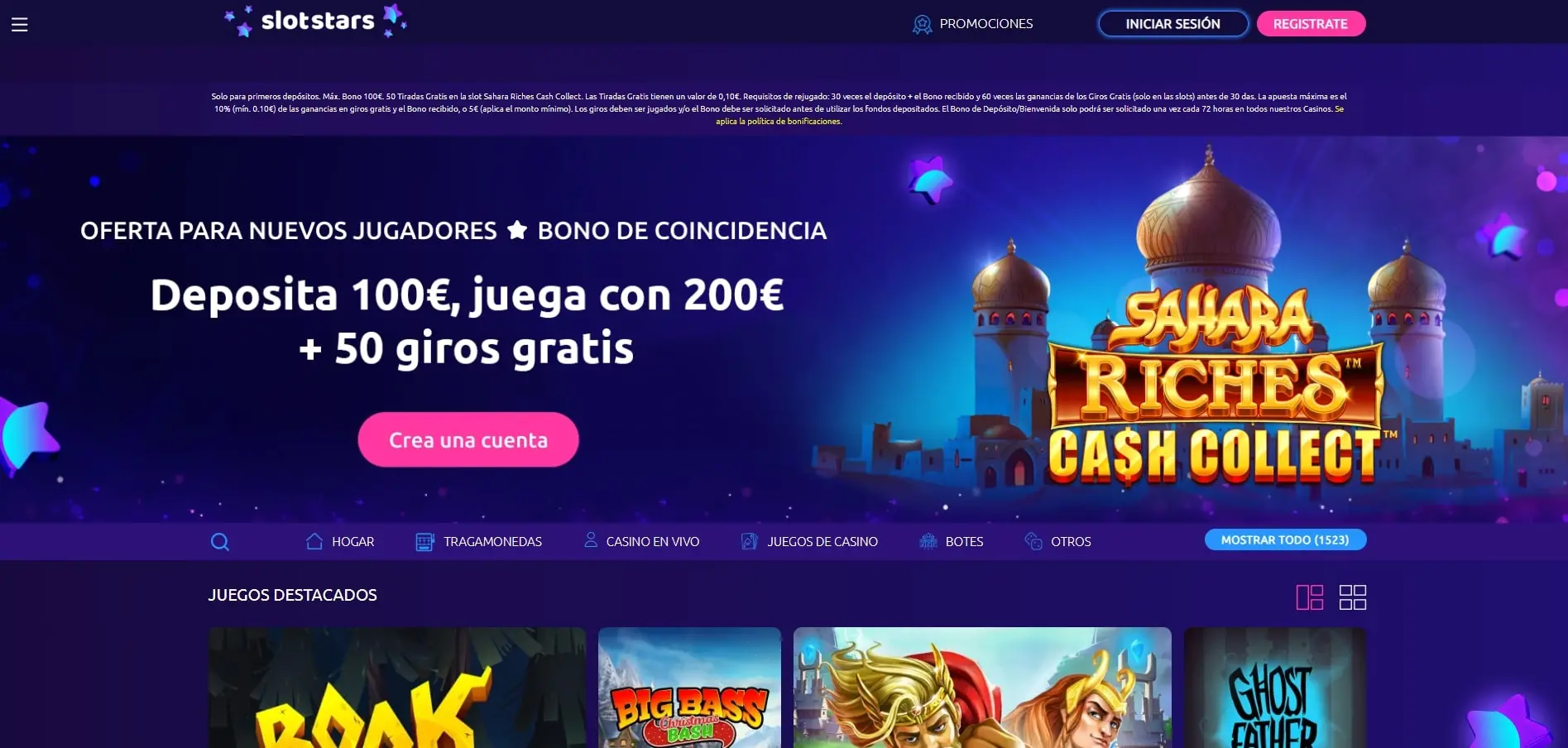 Slotstars nuevo casino online España