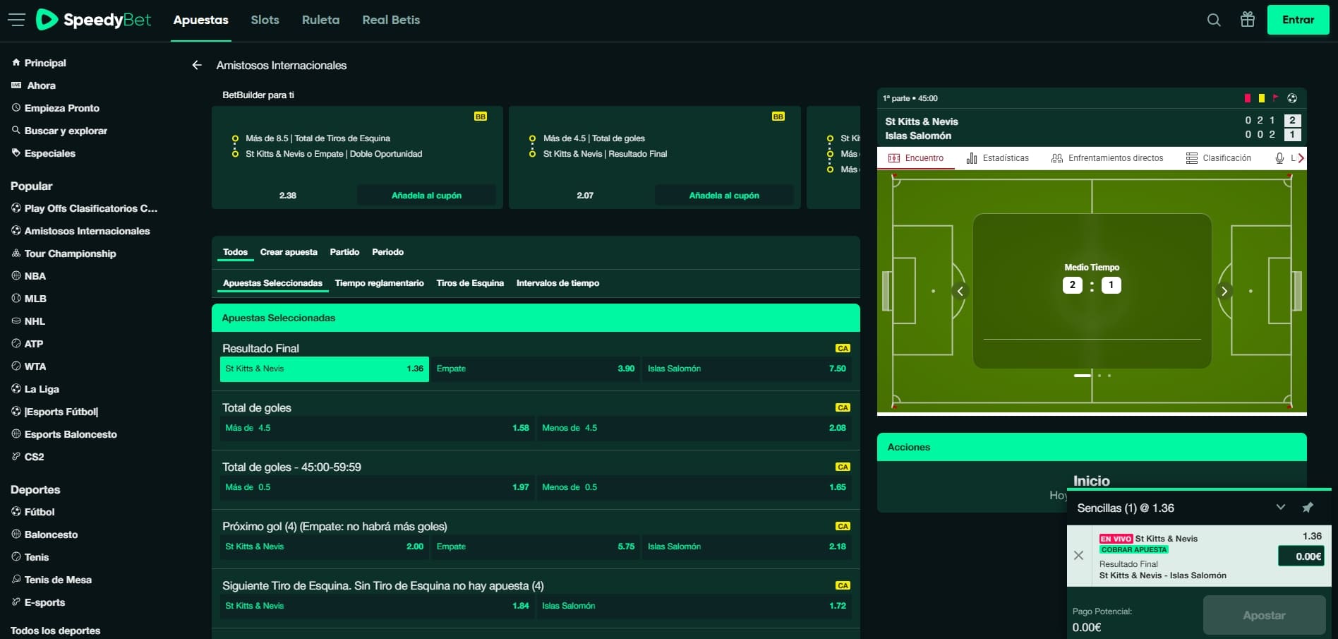 apuestas deportivas en vivo en speedybet