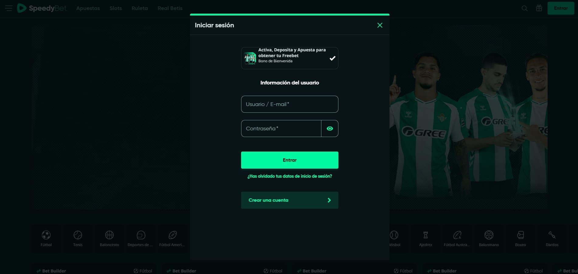 consigue el bono de bienvenida de speedybet españa