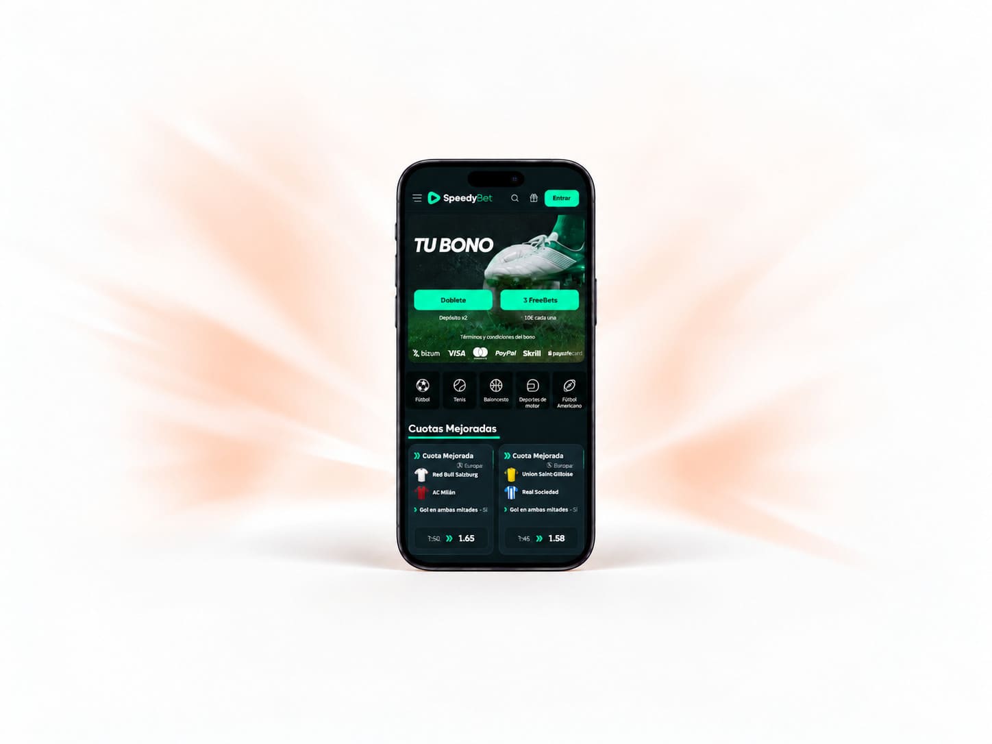 Cuotas mejoradas de Speedybet en partidos señalados de fútbol