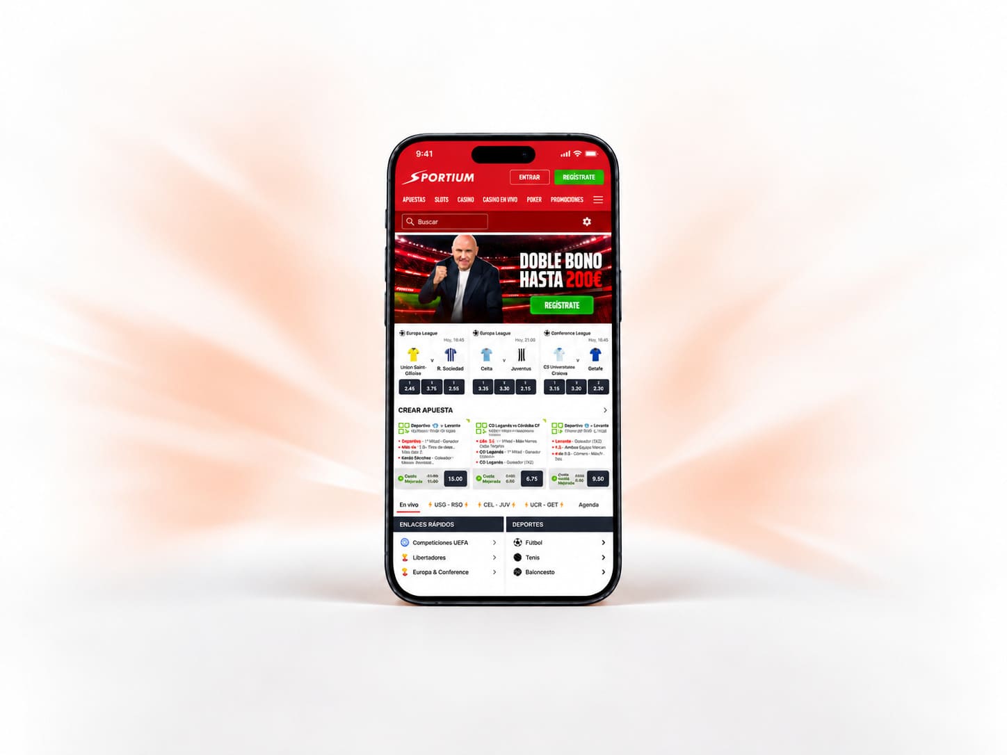 Cuotas mejoradas de Sportium en el mercado 1X2 y promoción CuotaPlus Diario