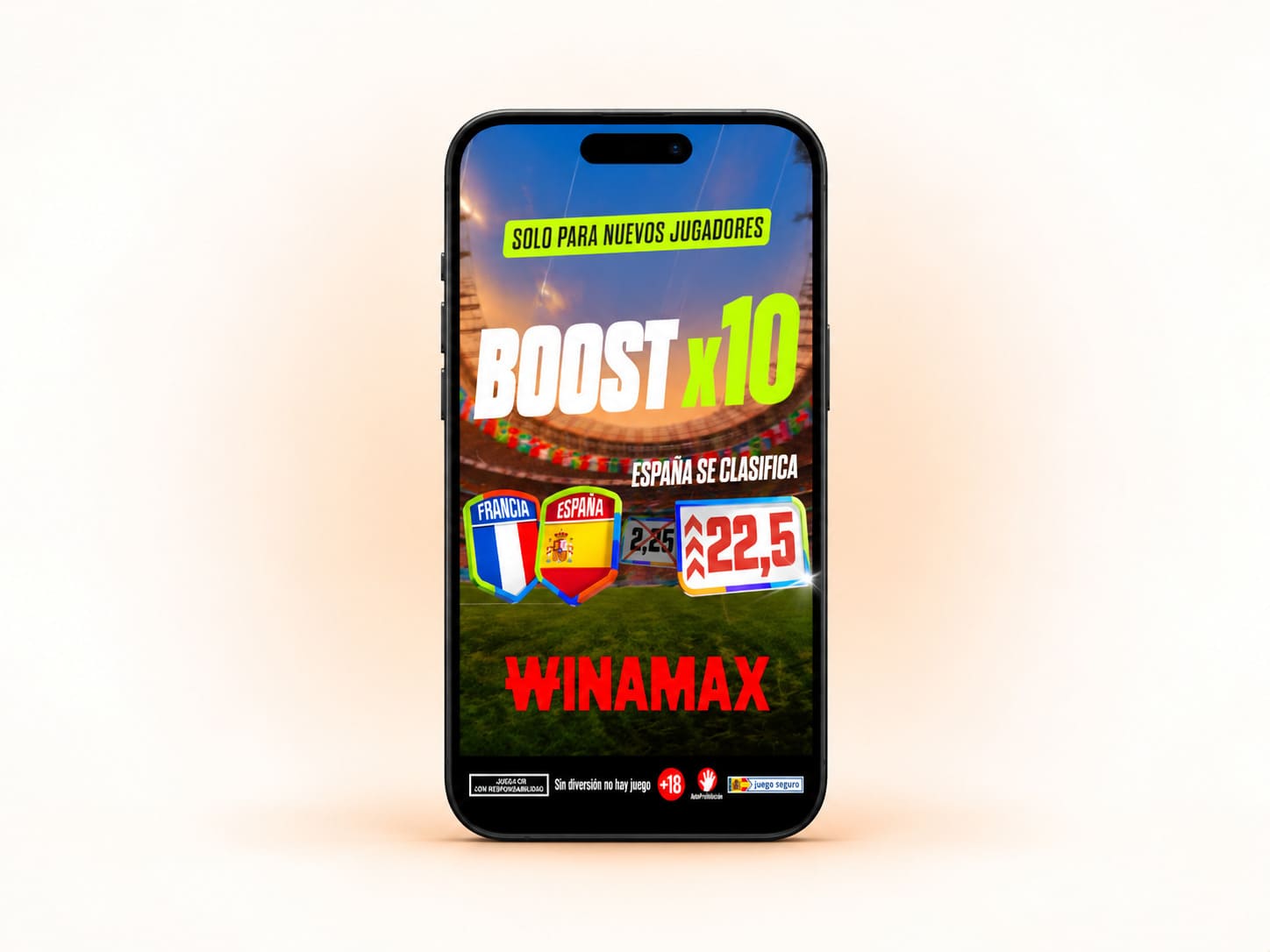 Ejemplo de supercuota de apuesta en Winamax