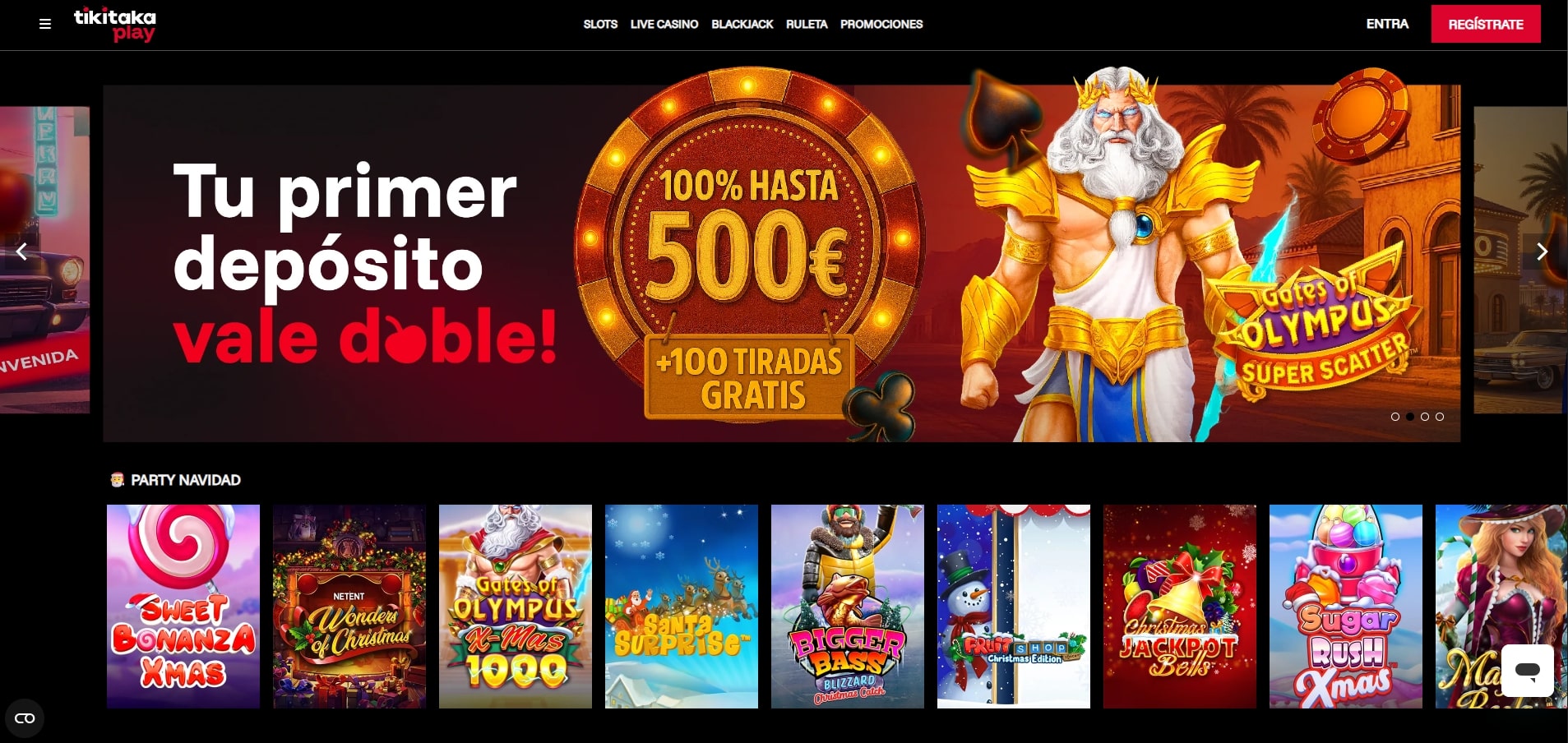 Tiki Taka Casino slot machine interface showing the Tiki Taka Play game