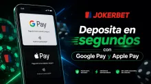 JOKERBET: Google Pay y Apple Pay ya disponibles