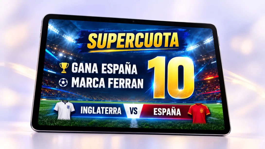 Supercuota España vs Inglaterra con Ferran Torres en apuestas deportivas